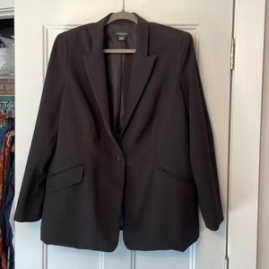 Michel Studio One Button Black Blazer like new 18